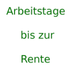Arbeitstage bis zur Rente For PC Windows