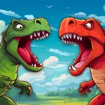 Dino World: Merge & Fight For PC Windows