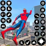 Flying Rope Hero Man Spider For PC Windows