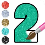 Glitter Number & ABC Coloring For PC Windows