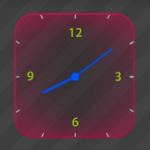 Glowing Analog Clock For PC Windows