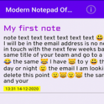 Modern Notepad Of Unique Entries For PC Windows