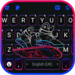 Neon Future Travel Keyboard Background For PC Windows