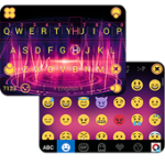 Purple Vibes iKeyboard Theme For PC Windows