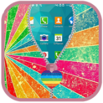 Rainbow Wallpaper lock Zipper For PC Windows