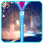 Raindrops Zipper Screen For PC Windows