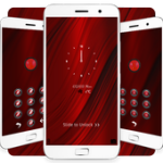 Red Abstract Locker Theme For PC Windows