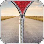 Road Zipper Lock Screen For PC Windows