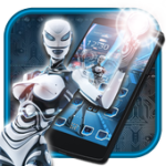Robot Launcher Tech Fembot Theme For PC Windows