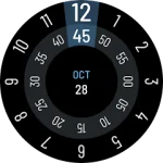 Rotate - Digital Watch Face For PC Windows