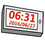 Simple Digital Table Clock For PC Windows