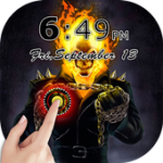Skull Fire Lock Screen Lock For PC Windows