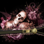 Skulls Night Zipper LockScreen For PC Windows