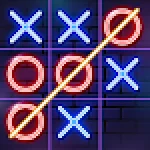 Tic Tac Toe Glow: 2 Player XO For PC Windows